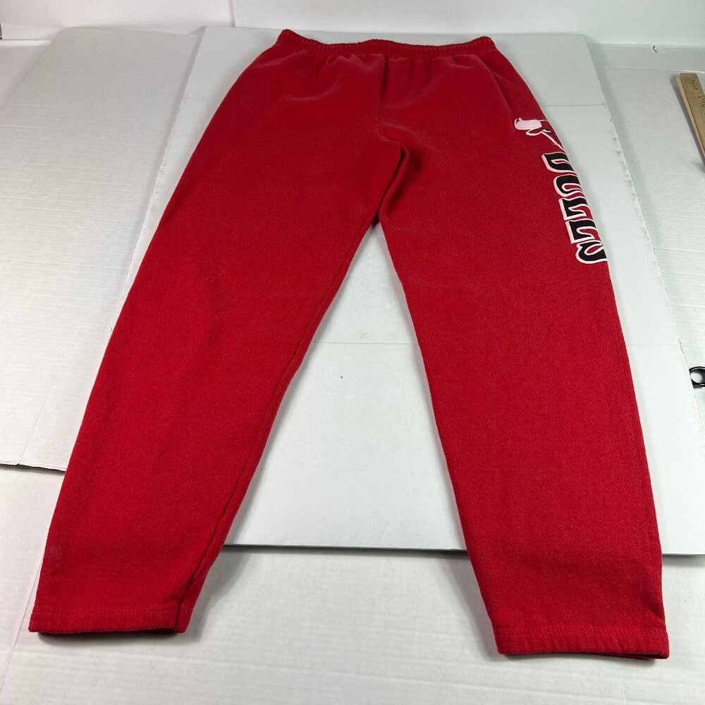 VTG 90s NBA Chicago Blulls Sweatpants Men's 31x29* Red Faded Logo Joggers Tag XL